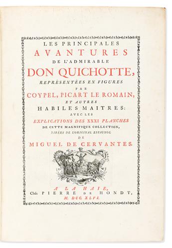 Cervantes, Miguel de (1547-1616) [Don Quixote in French, Illustrated]. Les Principales Avantures de l'Admirable Don Quichotte.